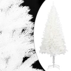 Dirbtinė Kalėdų eglutė su LED ir žaisliukais, balta, 150cm цена и информация | Искусственные елки | pigu.lt