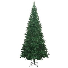 Dirbtinė Kalėdų eglutė su LED ir žaisliukais, žalia, 240cm, L цена и информация | Искусственные елки | pigu.lt