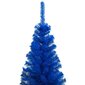 Dirbtinė Kalėdų eglutė su LED/žaisliukais, mėlyna, 120cm, PVC kaina ir informacija | Eglutės, vainikai, stovai | pigu.lt