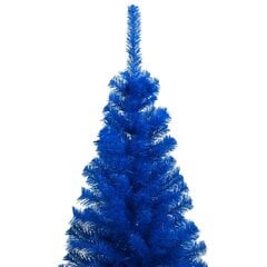 Dirbtinė Kalėdų eglutė su LED/žaisliukais, mėlyna, 240cm, PVC kaina ir informacija | Eglutės, vainikai, stovai | pigu.lt