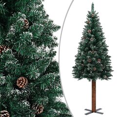 Siaura Kalėdų eglutė su LED/žaisliukų rinkiniu, žalia, 150cm kaina ir informacija | Eglutės, vainikai, stovai | pigu.lt