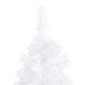 Dirbtinė kampinė Kalėdų eglutė su LED, 240 cm, balta kaina ir informacija | Eglutės, vainikai, stovai | pigu.lt