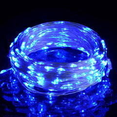 LED lempučių girlianda, 15 m, mėlyna цена и информация | Гирлянды | pigu.lt
