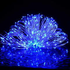 LED lempučių girlianda, 30 m, mėlyna kaina ir informacija | Girliandos | pigu.lt