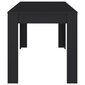 Valgomojo stalas, 140x74,5x76 cm, juodas kaina ir informacija | Virtuvės ir valgomojo stalai, staliukai | pigu.lt