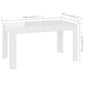 Valgomojo stalas, 140x74,5x76 cm, baltas kaina ir informacija | Virtuvės ir valgomojo stalai, staliukai | pigu.lt