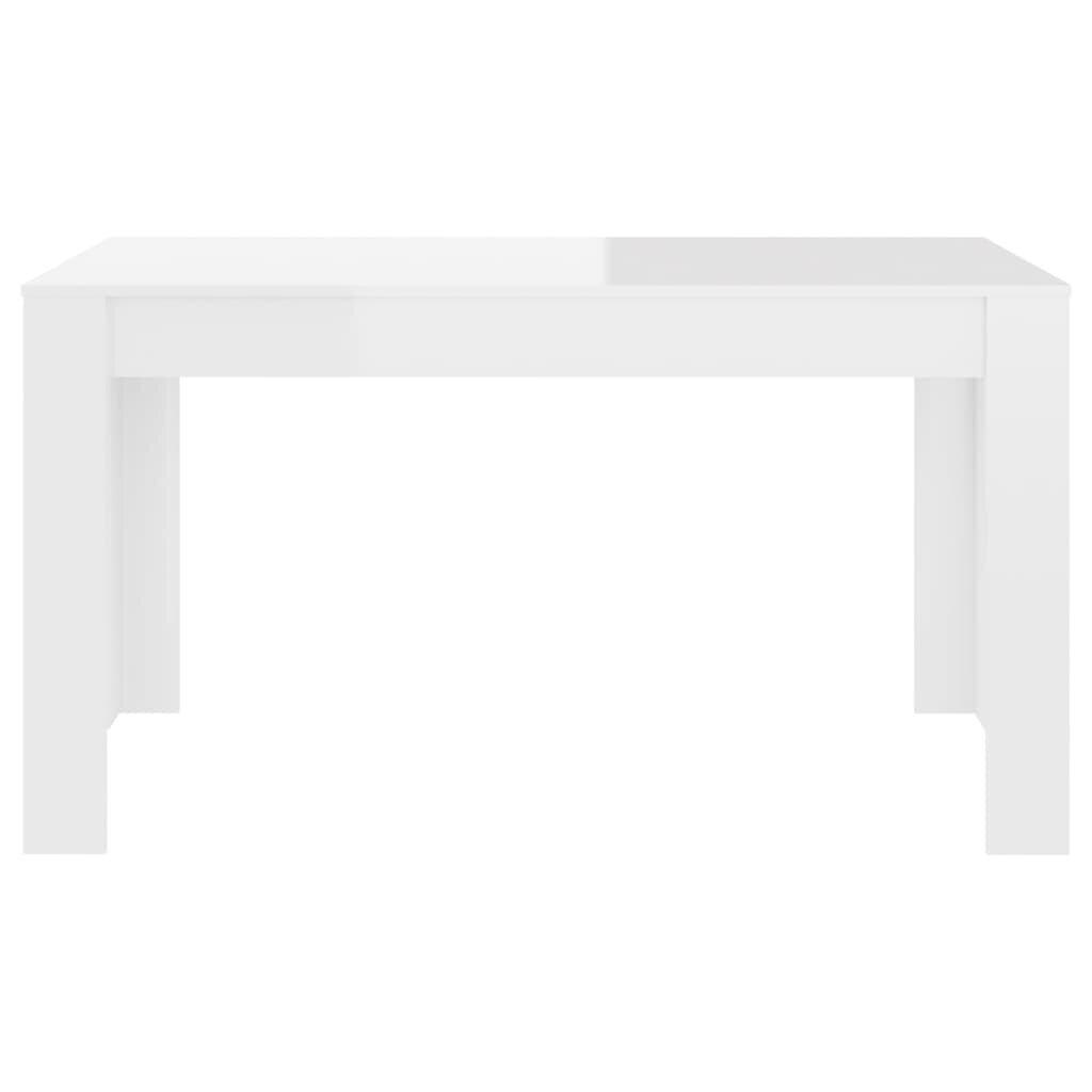 Valgomojo stalas, 140x74,5x76 cm, baltas цена и информация | Virtuvės ir valgomojo stalai, staliukai | pigu.lt