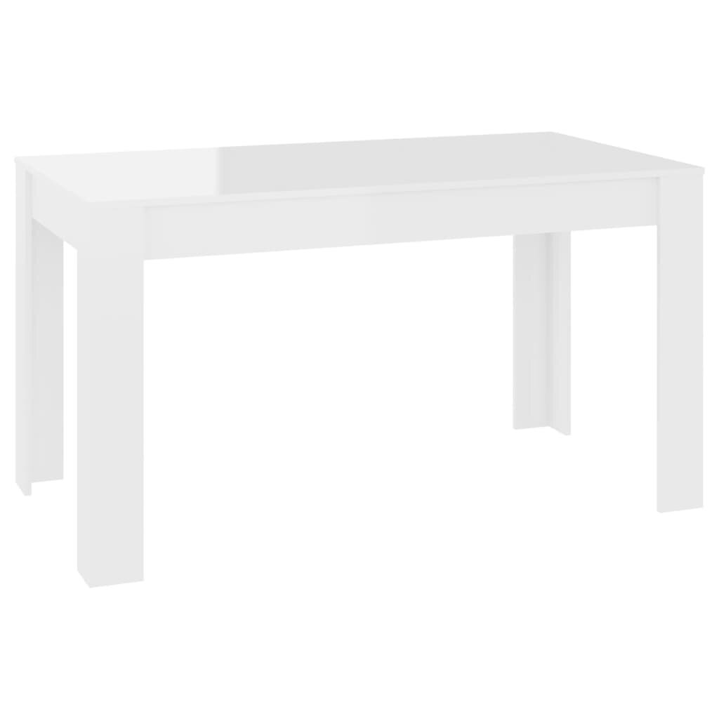 Valgomojo stalas, 140x74,5x76 cm, baltas kaina ir informacija | Virtuvės ir valgomojo stalai, staliukai | pigu.lt