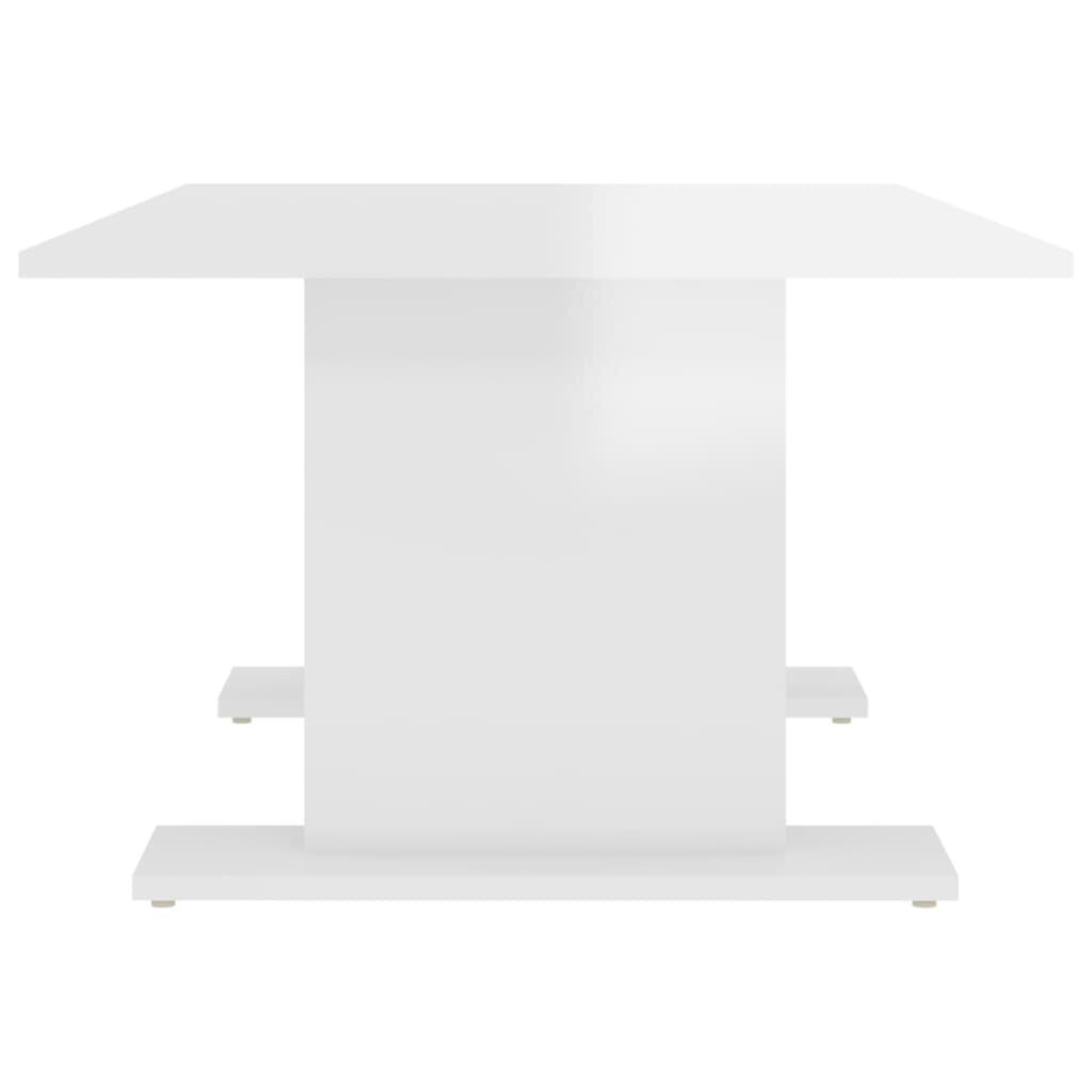 Kavos staliukas, 103,5x60x40 cm, baltas kaina ir informacija | Kavos staliukai | pigu.lt