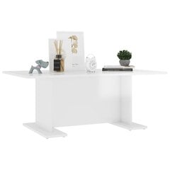 Kavos staliukas, 103,5x60x40 cm, baltas kaina ir informacija | Kavos staliukai | pigu.lt