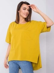 Marškinėliai moterims Rue Paris, geltoni kaina ir informacija | Marškinėliai moterims | pigu.lt