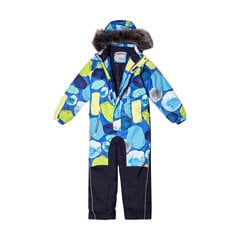 Huppa зимний комбинезон FENNO 2, синий/темно-синий, 36240220-14635 цена и информация | Зимняя одежда для детей | pigu.lt