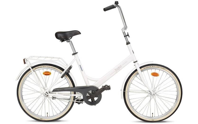 Miesto dviratis Helkama Jopo 24", baltas kaina ir informacija | Dviračiai | pigu.lt