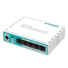 Net router 10/100M 5PORT Hex Lite RB750R2 Mikrotik kaina ir informacija | Maršrutizatoriai (routeriai) | pigu.lt