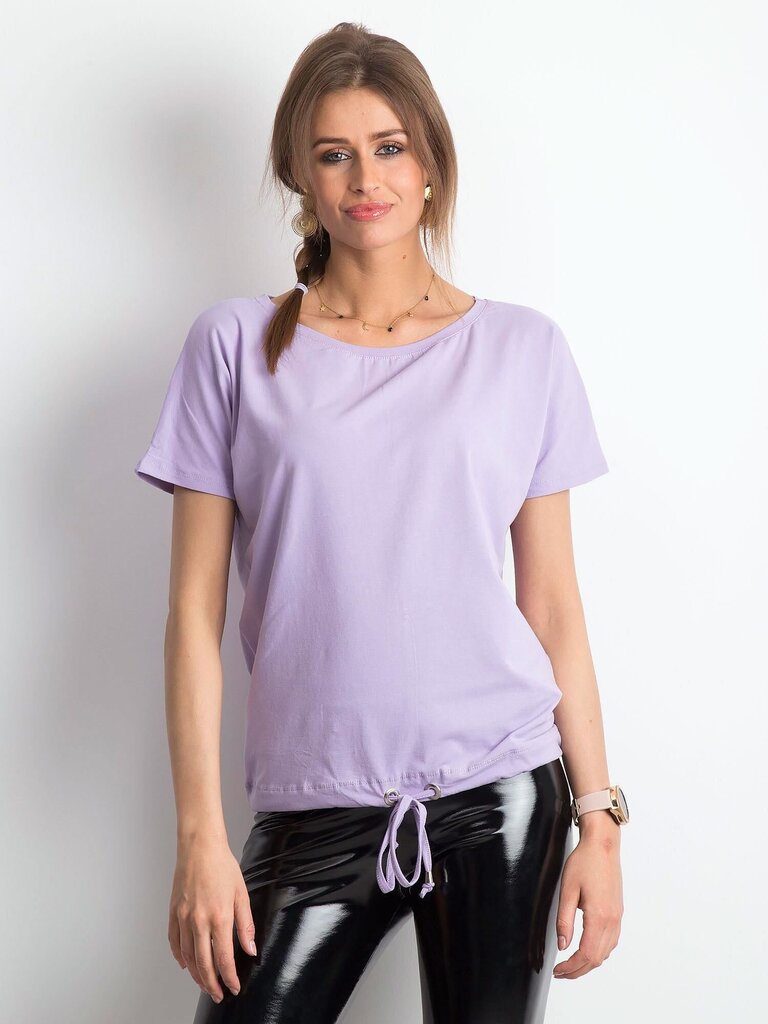 Marškinėliai moterims, violetiniai цена и информация | Marškinėliai moterims | pigu.lt