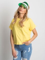 Женская футболка, желтый цена и информация | Футболка женская | pigu.lt