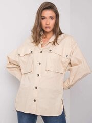 Marškiniai moterims Rue Paris, rudi kaina ir informacija | Palaidinės, marškiniai moterims | pigu.lt