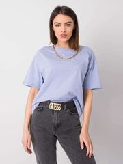 синяя хлопковая футболка donna rue paris цена и информация | Женские футболки | pigu.lt