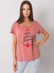 Marškinėliai moterims, rožiniai kaina ir informacija | Marškinėliai moterims | pigu.lt