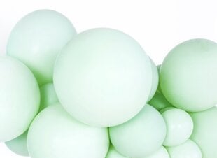 Patvarūs lateksiniai balionai 30 cm, pastelinės pistacijų žalios spalvos (1 pak. / 100 vnt.) kaina ir informacija | Balionai | pigu.lt