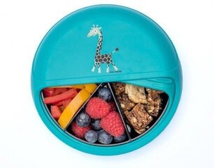 Carl Oscar vaikiška užkandžių dėžutė, Žirafa, Ø 15 x 4.5 cm kaina ir informacija | Maisto saugojimo  indai | pigu.lt