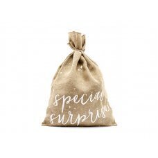 Джутовый мешок Special Surprise, белый, 40x55см цена и информация | Товары для упаковки подарков | pigu.lt