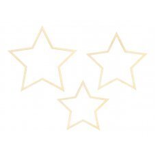 Pakabinamos dekoracijos Žvaigždės, mišrios (1 vnt. / 3 vnt.) kaina ir informacija | Dekoracijos šventėms | pigu.lt