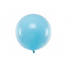 Круглый воздушный шар 60см, пастельно-голубой цена и информация | Шарики | pigu.lt