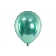 Blizgantys balionai, žali, 30 cm, 50 vnt kaina ir informacija | Balionai | pigu.lt