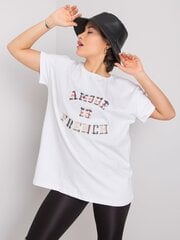 Marškinėliai moterims, balti Universalus цена и информация | Женские футболки | pigu.lt