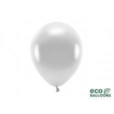 Eco Balloons 26см металлик, серебро (1 шт. / 10 шт.) цена и информация | Шарики | pigu.lt