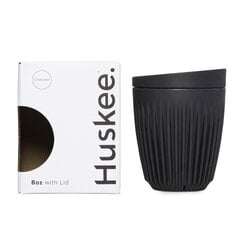 Кофейная чашка Huskee с крышкой, 240 мл, черная цена и информация | Термосы, термокружки | pigu.lt