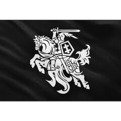 Флаг Витиса IV на черном фоне 100x170 см цена и информация | Флаги и аксессуары к ним | pigu.lt