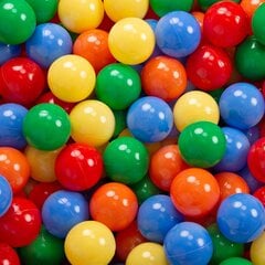 KiddyMoon Играть в пластиковые шарики для малыша 200 штук ∅ 6cm, сертифицированный продукт, произведенный в ЕС, жёлтый/зелёный/голубой/красный/оранжевый цена и информация | Игрушки для малышей | pigu.lt