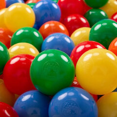 KiddyMoon Играть в пластиковые шарики для малыша 200 штук ∅ 7cm, сертифицированный продукт, произведенный в ЕС, белый/серый/мятный цена и информация | Игрушки для малышей | pigu.lt