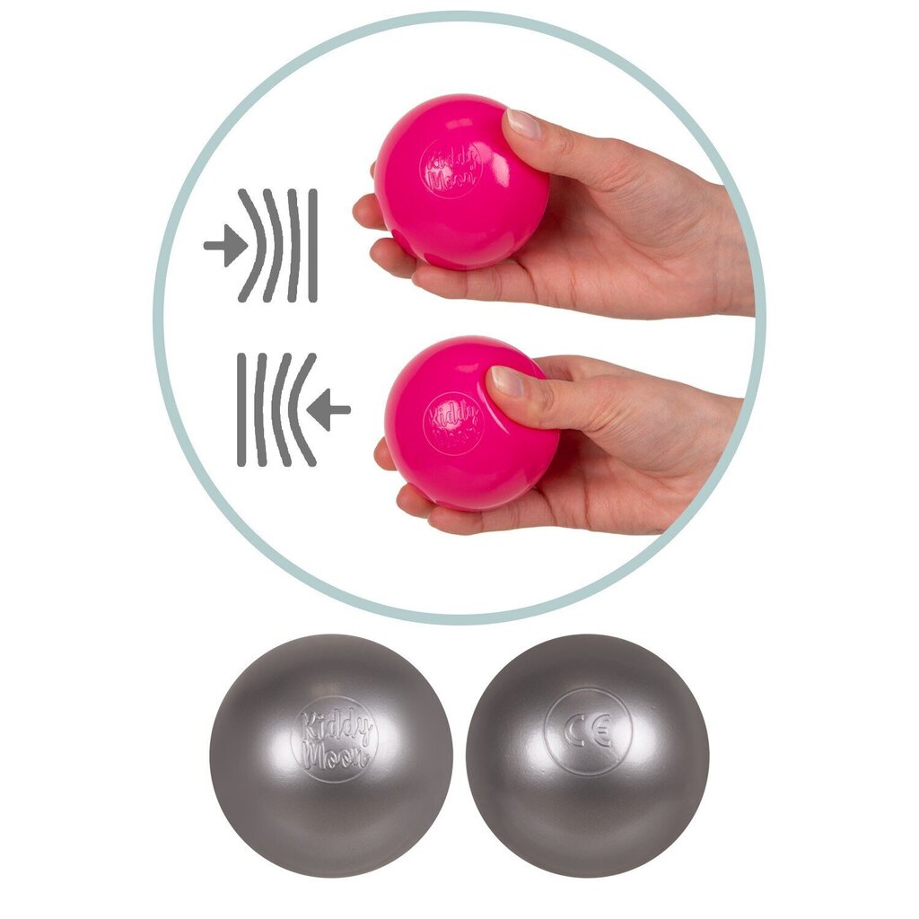 Plastikiniai kamuoliukai baseinui KiddyMoon, 200 vienetų ∅ 7cm kaina ir informacija | Žaislai kūdikiams | pigu.lt
