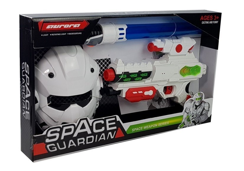 Kosmoso karų rinkinys su lazeriniu pistoletu, kauke ir kardu kaina ir informacija | Žaislai berniukams | pigu.lt