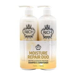 Plaukus stiprinantis rinkinys Rich Pure Luxury Moisture Repair Duo Tigi 750 ml + 750 ml kaina ir informacija | Šampūnai | pigu.lt