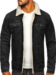 J.Boys Джинсовая Kуртка J.Boyz Black JP-1159/M цена и информация | Мужские куртки | pigu.lt
