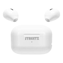 Безпроводные наушники Streetz True Wireless Stereo, TWS-114, белый цена и информация | Наушники | pigu.lt