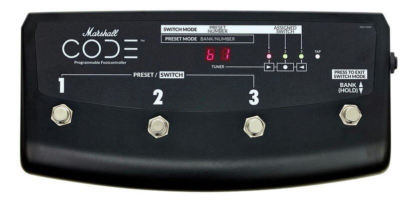 Kojinis valdymo pedalas Marshall Code serijos stiprintuvams PEDL-91009 kaina ir informacija | Priedai muzikos instrumentams | pigu.lt
