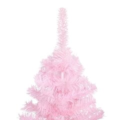 Dirbtinė Kalėdų eglutė su LED/žaisliukais, rožinė, 240cm, PVC kaina ir informacija | Eglutės, vainikai, stovai | pigu.lt