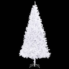 Dirbtinė Kalėdų eglutė su LED ir žaisliukais, balta, 300cm kaina ir informacija | Eglutės, vainikai, stovai | pigu.lt