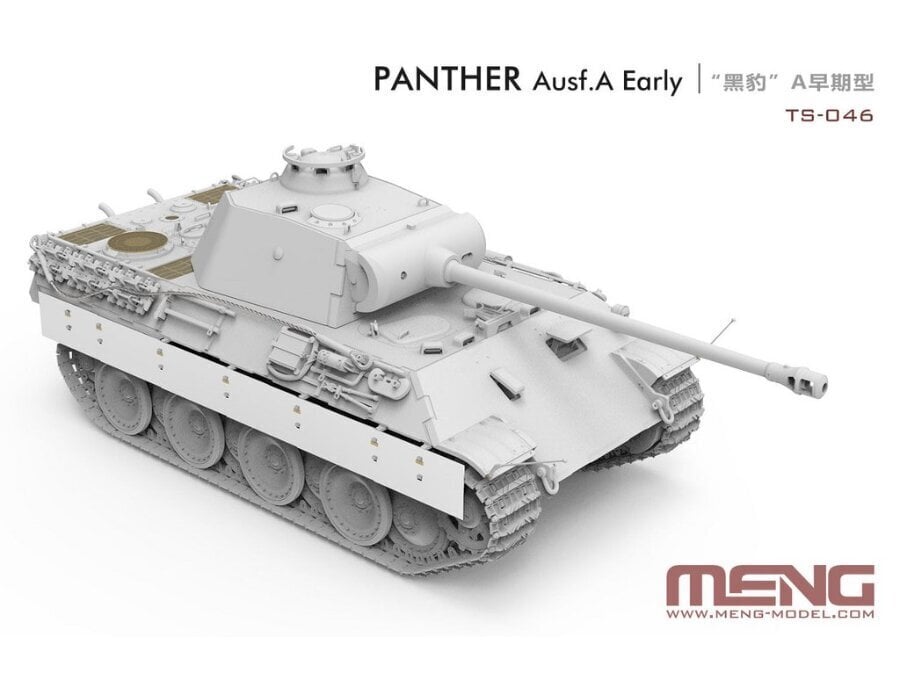 Plastikinis surenkamas modelis German Medium Tank Sd.Kfz. 171 Panther Ausf. A Early, 1/35, TS-046 цена и информация | Konstruktoriai ir kaladėlės | pigu.lt