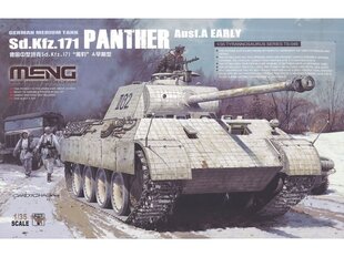 Сборная пластиковая модель Meng Model - German Medium Tank Sd.Kfz. 171 Panther Ausf. A Early, 1/35, TS-046 цена и информация | Конструкторы и кубики | pigu.lt