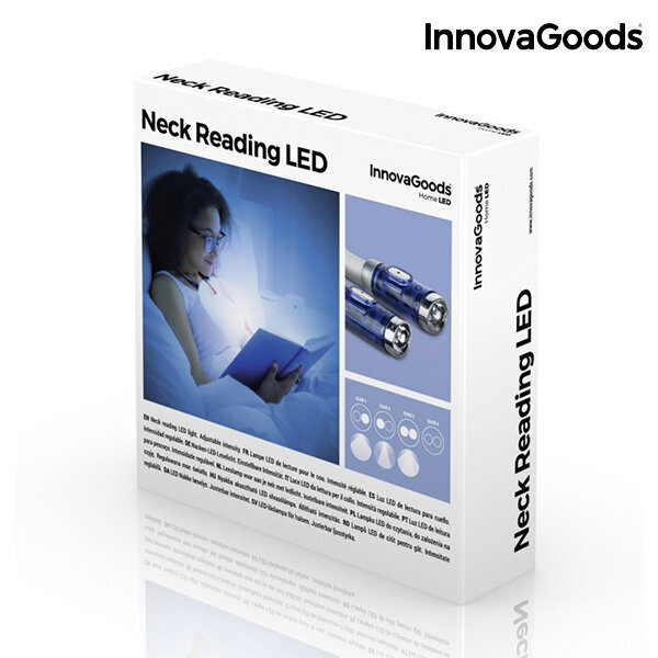 InnovaGoods ant kaklo dedama LED skaitymo lemputė цена и информация | Žibintuvėliai, prožektoriai | pigu.lt