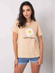 Marškinėliai moterims, geltoni kaina ir informacija | Palaidinės, marškiniai moterims | pigu.lt