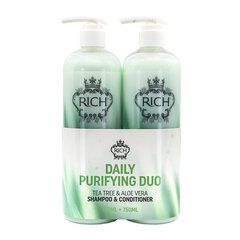 Комплект Rich Pure Luxury Daily Purifying Duo для глубокой очистки, 750 мл + 750 мл цена и информация | Шампуни | pigu.lt