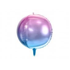 Воздушный шар из фольги Ombre Ball, фиолетовый и синий, 35 см цена и информация | Шарики | pigu.lt