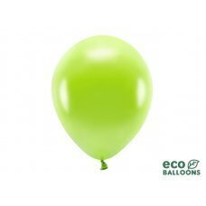 Eco Balloons 30см металлик, зеленое яблоко (1 шт. / 100 шт.) цена и информация | Шарики | pigu.lt